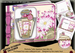 Pink Daisy Perfume 7x5inch Aperture Card Mini Kit