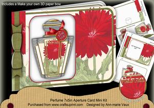 Red Dahlia Perfume 7x5inch Aperture Card Mini Kit