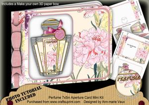 Carnations Perfume 7x5inch Aperture Card Mini Kit
