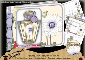 White Anemone Perfume 7x5inch Aperture Card Mini Kit