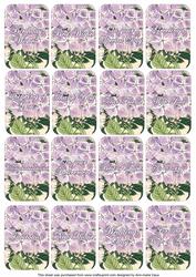 Lilac Hydrangea Matching Floral Perfume Mix Sentiment Cards