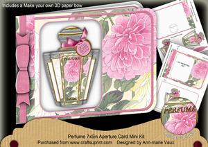 Pink Camilla Perfume 7x5inch Aperture Card Mini Kit
