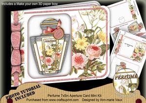 Floral Bouquet1 Perfume 7x5inch Aperture Card Mini Kit