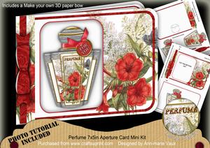 Red Hibiscous Perfume 7x5inch Aperture Card Mini Kit