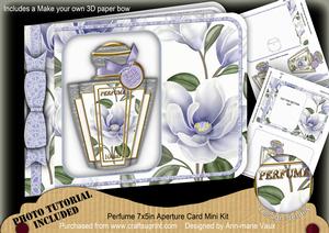 Blue Magnolia Perfume 7x5inch Aperture Card Mini Kit