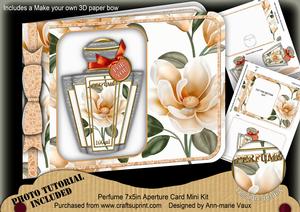 Borange Magnolia Perfume 7x5inch Aperture Card Mini Kit