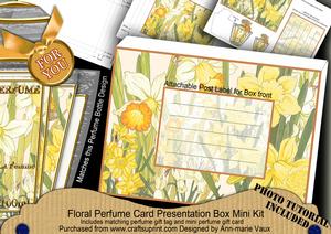 Happy Daffodils Floral Perfume Presentation Box