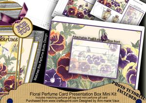 Pansies Mix Floral Perfume Presentation Box