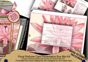 Water Lily Pink Floral Perfume Presentation Box