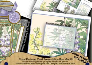 Blue Lupin Floral Perfume Presentation Box