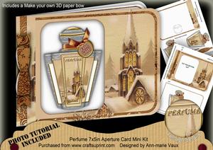 Snow Steeple Perfume 7x5inch Aperture Card Mini Kit