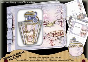 Snowscene Blue Perfume 7x5inch Aperture Card Mini Kit