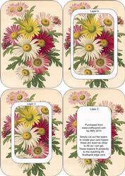 Crazy Daisies A6 Round Corner Tunnel Toppers