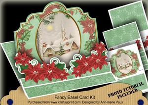 Christmas Winter Pub 3D Easel Card Mini Kit