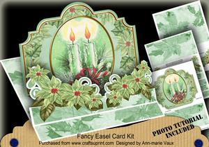 Christmas Candle Duo 3D Easel Card Mini Kit