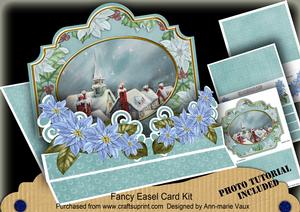 Christmas Rooftops 3D Easel Card Mini Kit