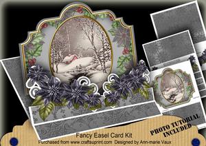 Christmas Winter Walk 3D Easel Card Mini Kit