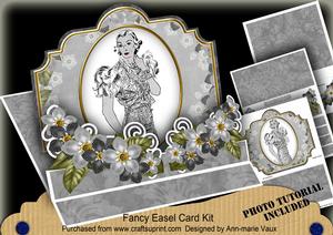Elegant Lady 3D Easel Card Mini Kit