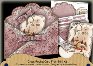 Peace on Earth Lace Cross Faux Pocket Cf Mini Kit