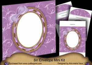 Lilac Fairy Swirl 8in Envelope Mini Kit