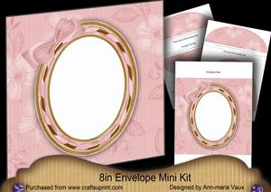 Pink Wedding Shoe 8in Envelope Mini Kit