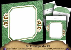 Oriental Birds 2 Emerald 8in Envelope Mini Kit