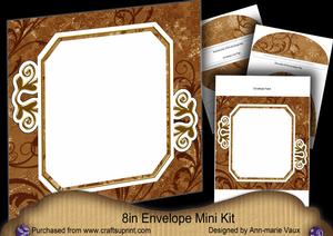 Oriental Snow Birds Emerald 8in Envelope Mini Kit