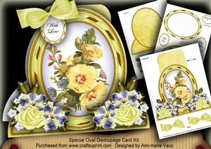 Lemon Hibiscous Special Large Oval Card Mini Kit