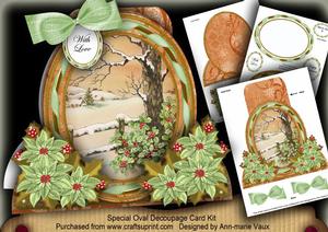 Winter Tale Special Large Oval Card Mini Kit