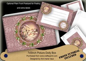 Snowy Village Christmas Ddoily 7x5in Presentation Box m Kit