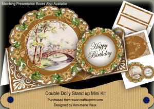 The Bridge Scene Double Doily Card Mini Kit