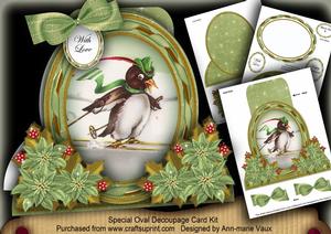 Penguin Special Large Oval Card Mini Kit