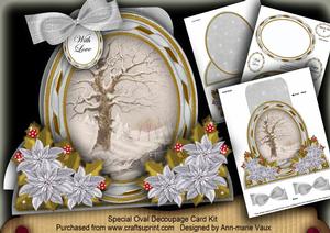 Winter Stream Special Large Oval Card Mini Kit