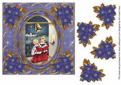 Choirboys 7in Oval Ribbon Decoupage Topper Sheet