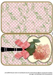 Hydreanga Oriental Hand Fan Card