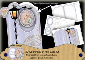 Mother Mary 3D Opening Sign Card Mini Kit