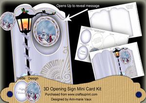 The Rooftops 3D Opening Sign Card Mini Kit