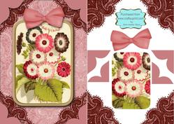 Colourful Daisies A5 Decoupage Card Front Step by Step
