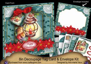 Coloured Lantern Special 8in Tag N' Envelope Kit