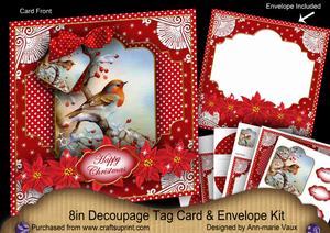 Red Robin Special 8in Tag N' Envelope Kit