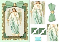 The Angel A5 Lace Card Front Step by Step