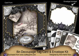 Winter Walk Special 8in Tag N' Envelope Kit