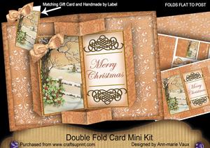 Winter Tale Double Fold 3D Card Mini Kit
