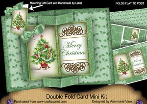 Christmas Tree Double Fold 3D Card Mini Kit