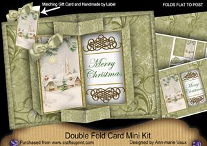 Winter Pub Double Fold 3D Card Mini Kit