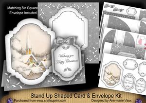 Ice Church Large Fancy Stand Up Card N Envelope Kit