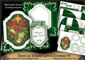 Door Knocker Large Fancy Stand Up Card N Envelope Kit