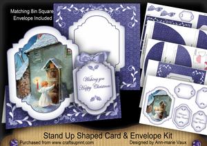 Choirboy Large Fancy Stand Up Card N Envelope Kit