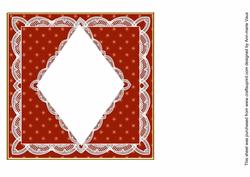 Sunrise Flake D.diamond 7in x 7in Square Insert Panel Sheet