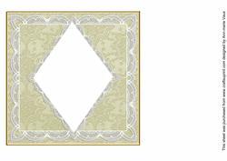 Cream Snow D.diamond 7in x 7in Square Insert Panel Sheet